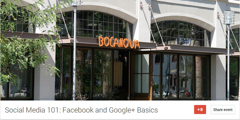 Oakland Event – January 28th, 2015: Facebook and Google+ Basics